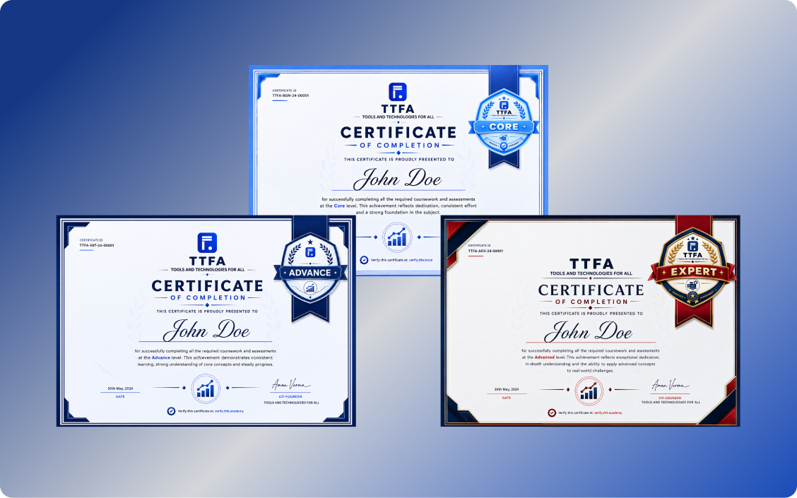 Earn certifications as you grow